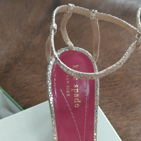 Kate Spade Silver Strappy Heels - Picture 3 of 8